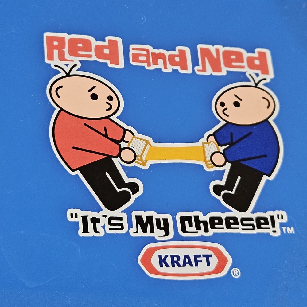 Kraft Singles Cheese Slice Container Blue Red And Ned It's My Cheese!